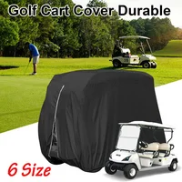 Cubierta Universal para carrito de Golf impermeable 210D, se adapta a la mayoría de las marcas, carrito de Golf de 2/4 pasajeros, cubierta exterior a prueba de sol y polvo con cremallera