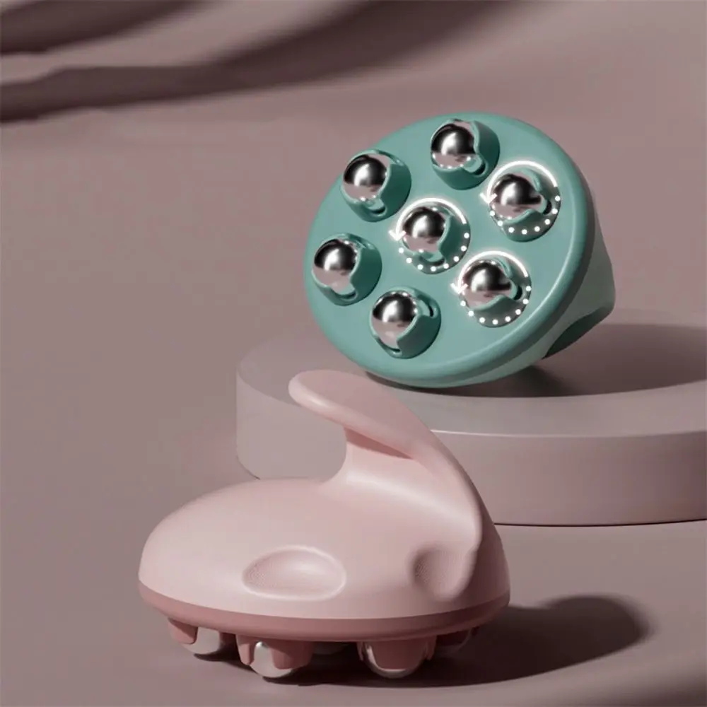 Body Massage Tool 7 Beads Massager Magnetic/Steel Beads Rotating Roller Ball Massager Pressotherapy Muscle Relax