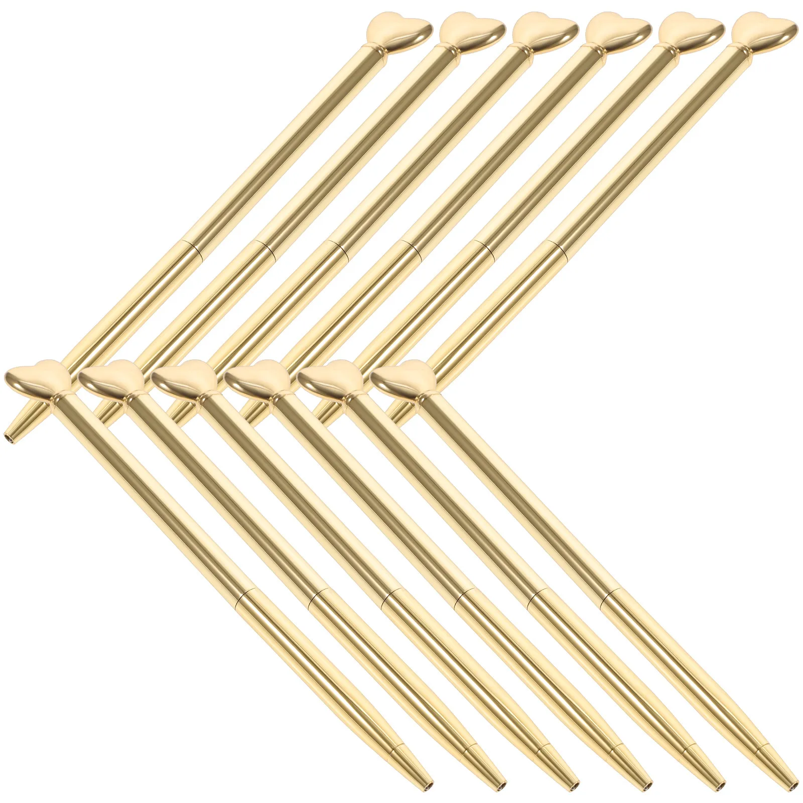 

12 шт., металлическая шариковая ручка с сердечками, многофункциональная ручка для ежедневного использования, портативная ручка для письма, школьные принадлежности, товары для дома