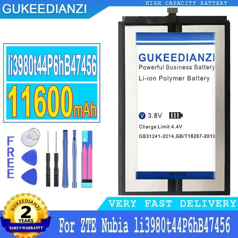 

Long Lasting 11600mAh For Zte Nubia li3980t44P6hB47456 Tablet Battery