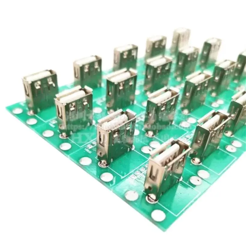 Placa adaptadora Vertical USB A DIP, USB hembra 2,0