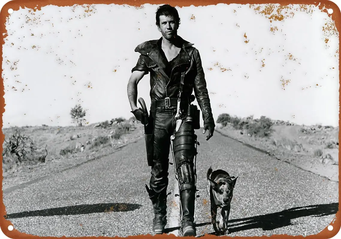 Mad Max The Road Poster Vintage Metal Tin Sign Aluminum Sign Art Wall Decor 12 X 8 Inch Bedroom Kitchen Cafe Pub Plaque