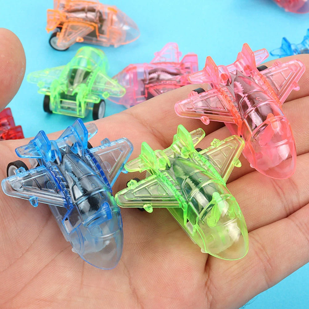 25 pezzi aereo di attrito per bambini mini aereo inerziale tirare indietro il jet giocattolo educativo leggero durevole bordi lisci sicuri