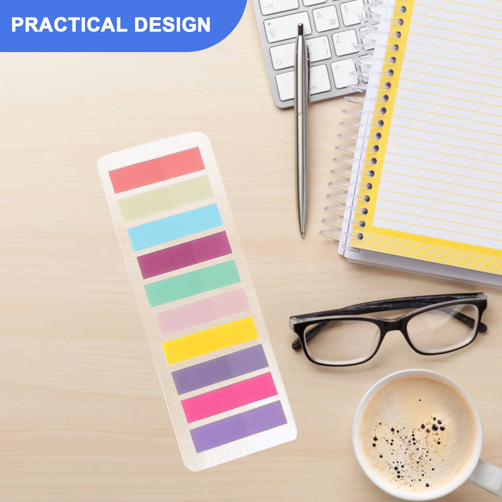 

1pcs Adhesive Reading Markers Sticky Book Tabs Page Marker Highlight Transparent Strips Notes Stickers Sentence Marker Book