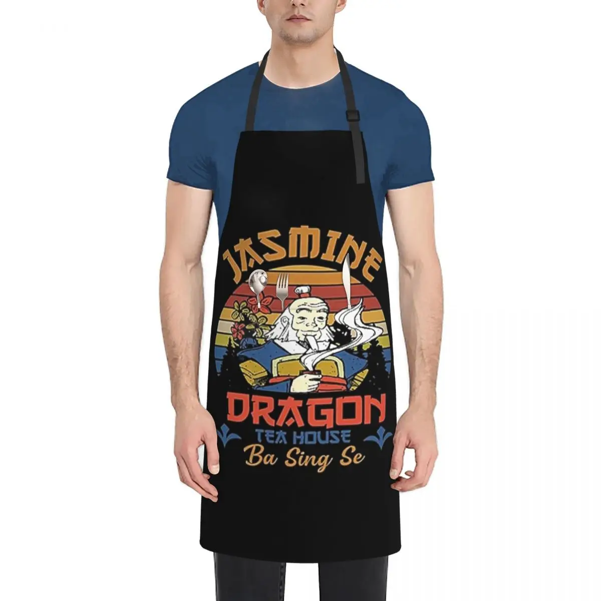 

Birthday Gift Just Mine Dragon Tea Idol Gifts Fot You Apron Things For Kitchen Kitchen Front Cooking with personal logo Apron