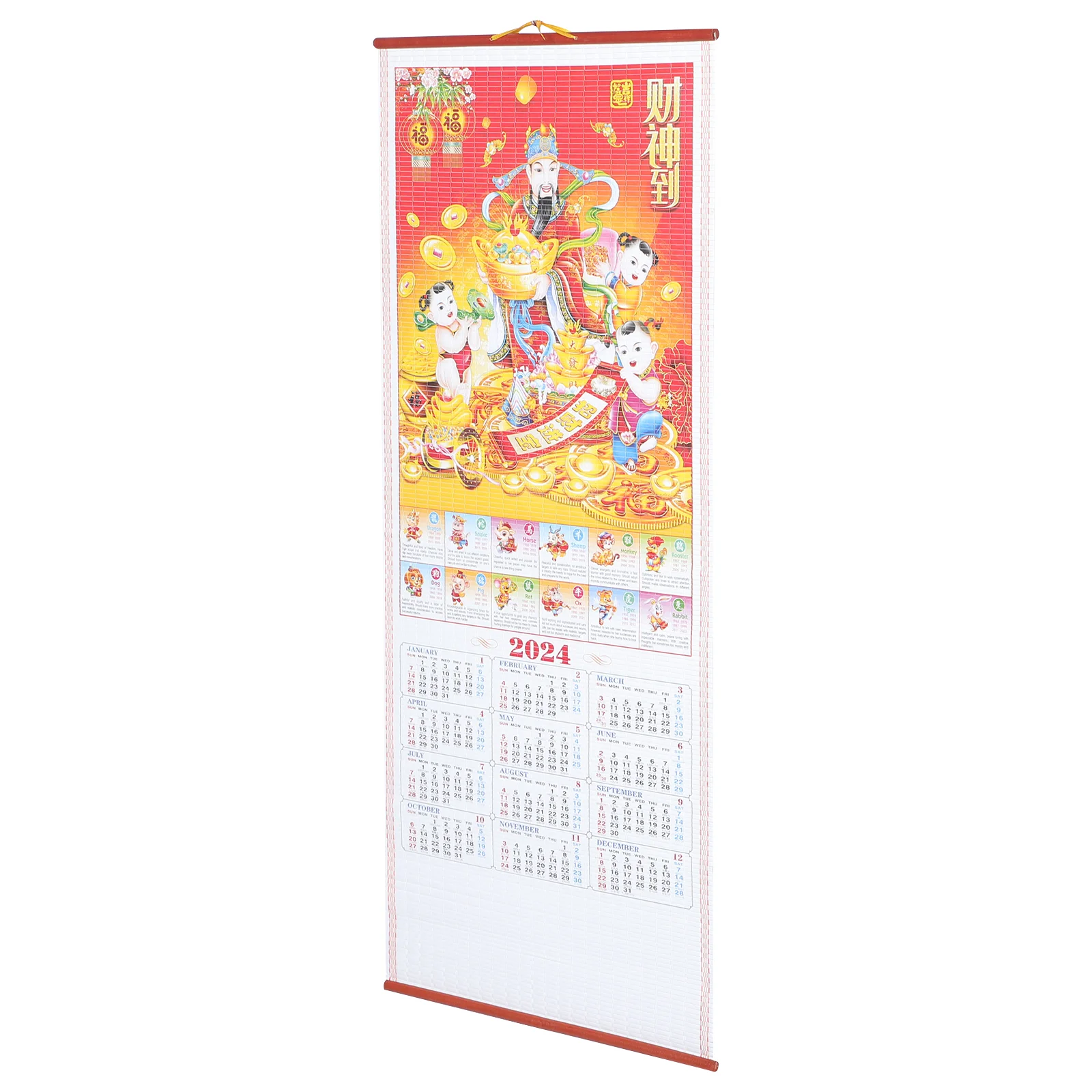 

Calendar Wall Monthly Large New Year Of Dragon Traditional Chinese Calendar Scroll Hanging Calendar Home Decorations