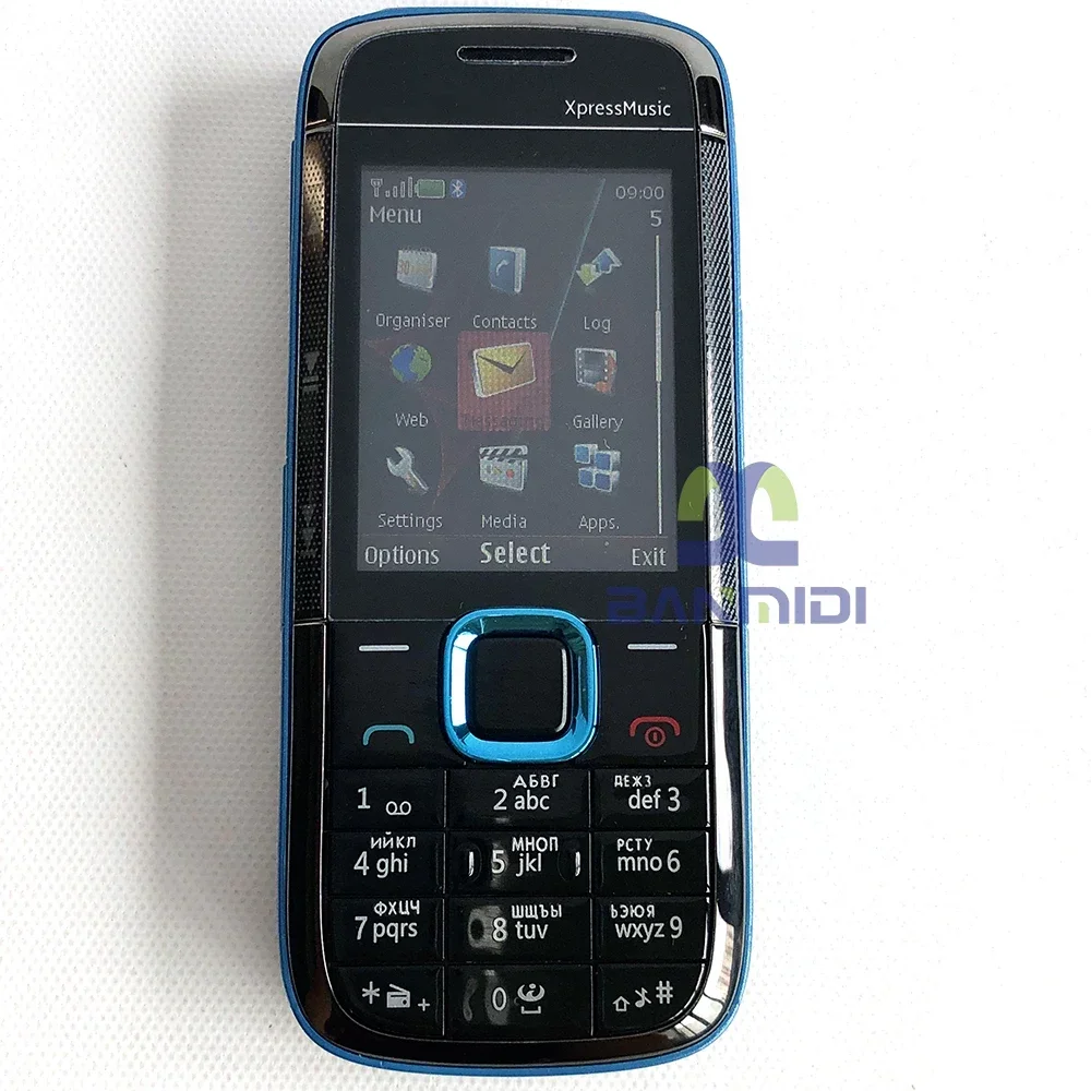 Original 2G GSM Unlocked 5130 XpressMusic Mobile Cell Phone Russian Hebrew Arabic Keyboard Made in Finland on 2009 Year