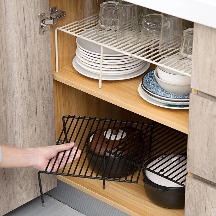 Etagere-de-rangement-multifonctionnelle-en-fer-forge-pour-cuisine-extensible-pour-l'organisation-des-casseroles-des-assiettes-et-des-ustensiles