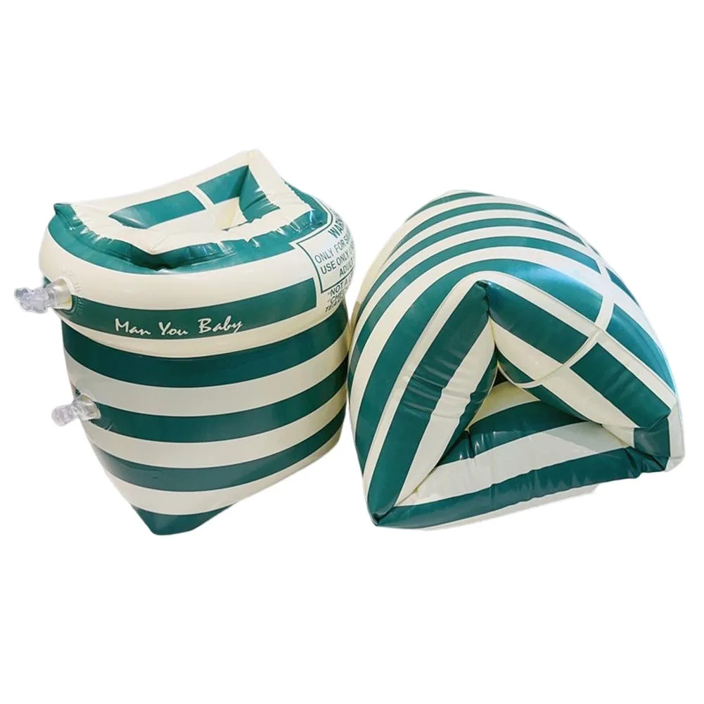 1 زوج السباحة الذراع دائرة مزدوجة كيس الهواء نفخ العائمة الذراع دائرة الأكمام البلاستيكية المطبوعة الكبار الاطفال معدات السباحة