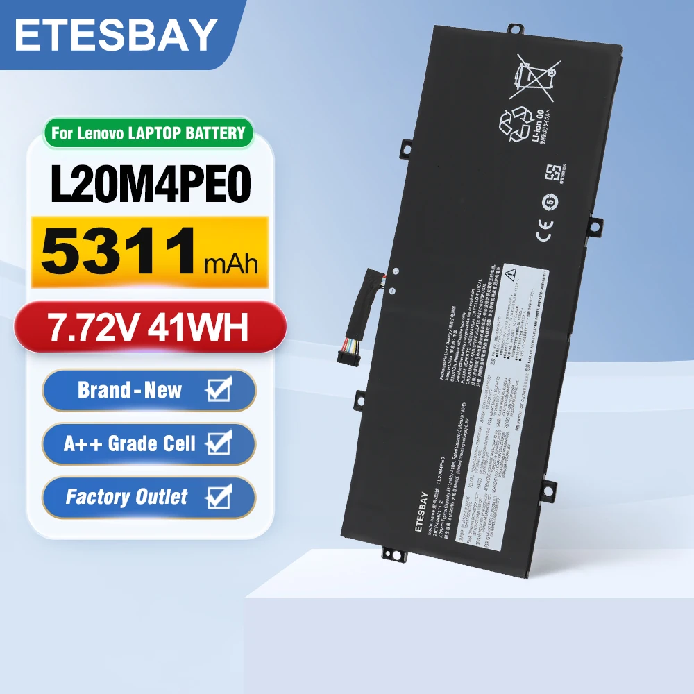 

ETESBAY L20M4PE0 L20C4PE0 Laptop Battery For Lenovo Yoga Duet 7-13ITL6 / Yoga Duet 7-13ITL6-LTE YOGA Duet IML 2021 Duet ITL 202