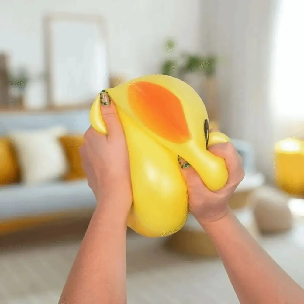 Sensory Large Size Duck Stress Relief Colorful Soft Material Fidget Duck Squeeze Design Giant Slow Rising For