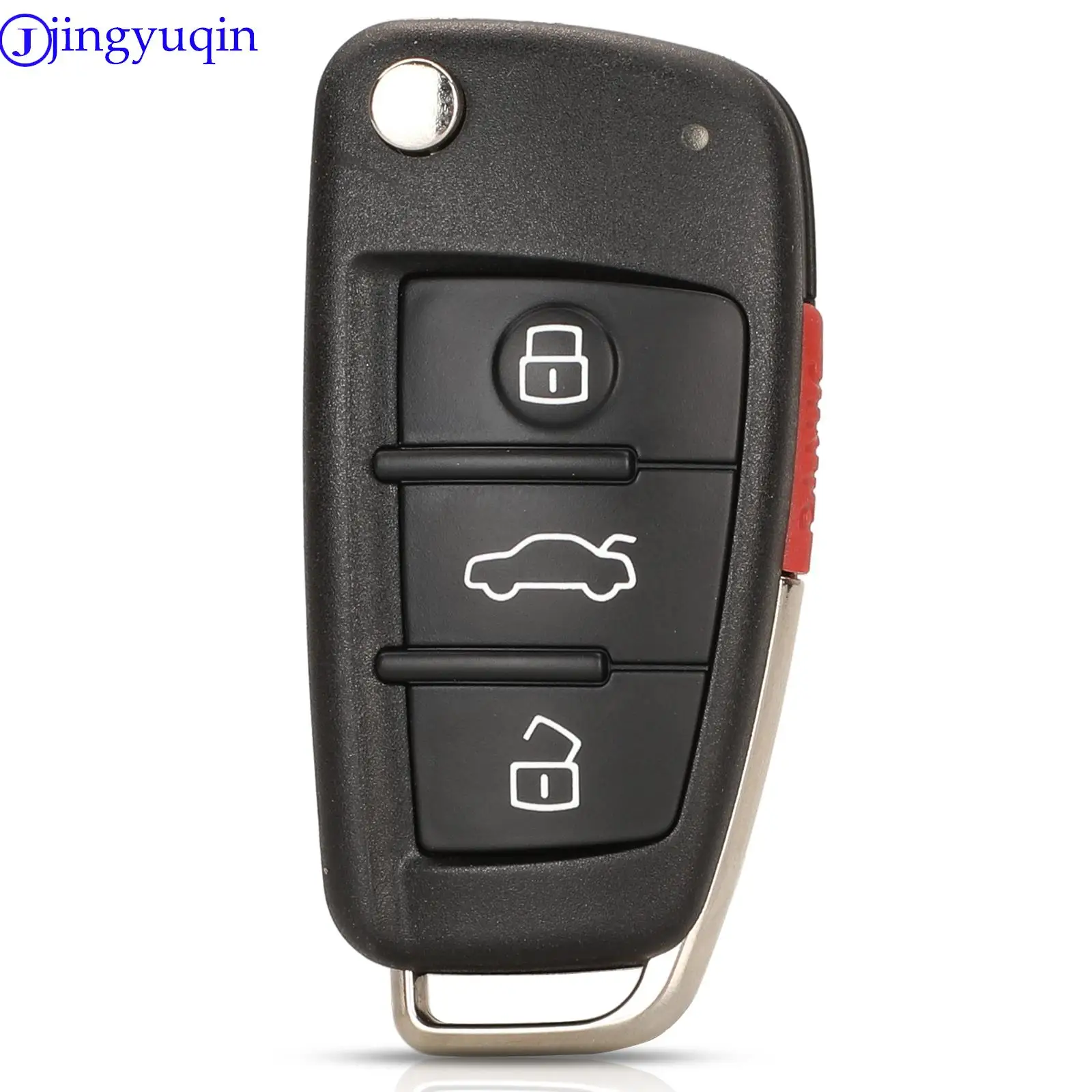 jingyuqin Original Upgraded Flip Remote Car Key 315MHz For Audi A3Q/Q3 8V0 837 220A With Blade NBGFS12A71