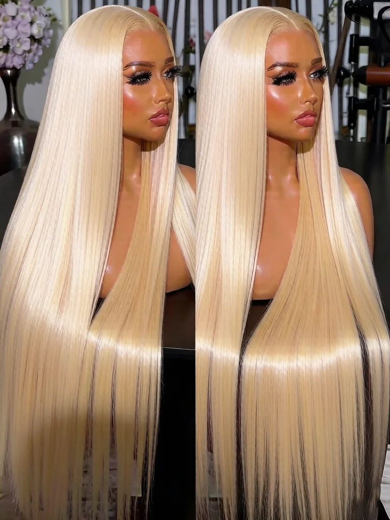 Honey Blonde 613 13x6 Straight Hd Lace Frontal Wig Human Hair Vietnamese Bone Straight Human Hair Wigs 30 36 Inch 13x4 Lace Front Wig 230% Density
