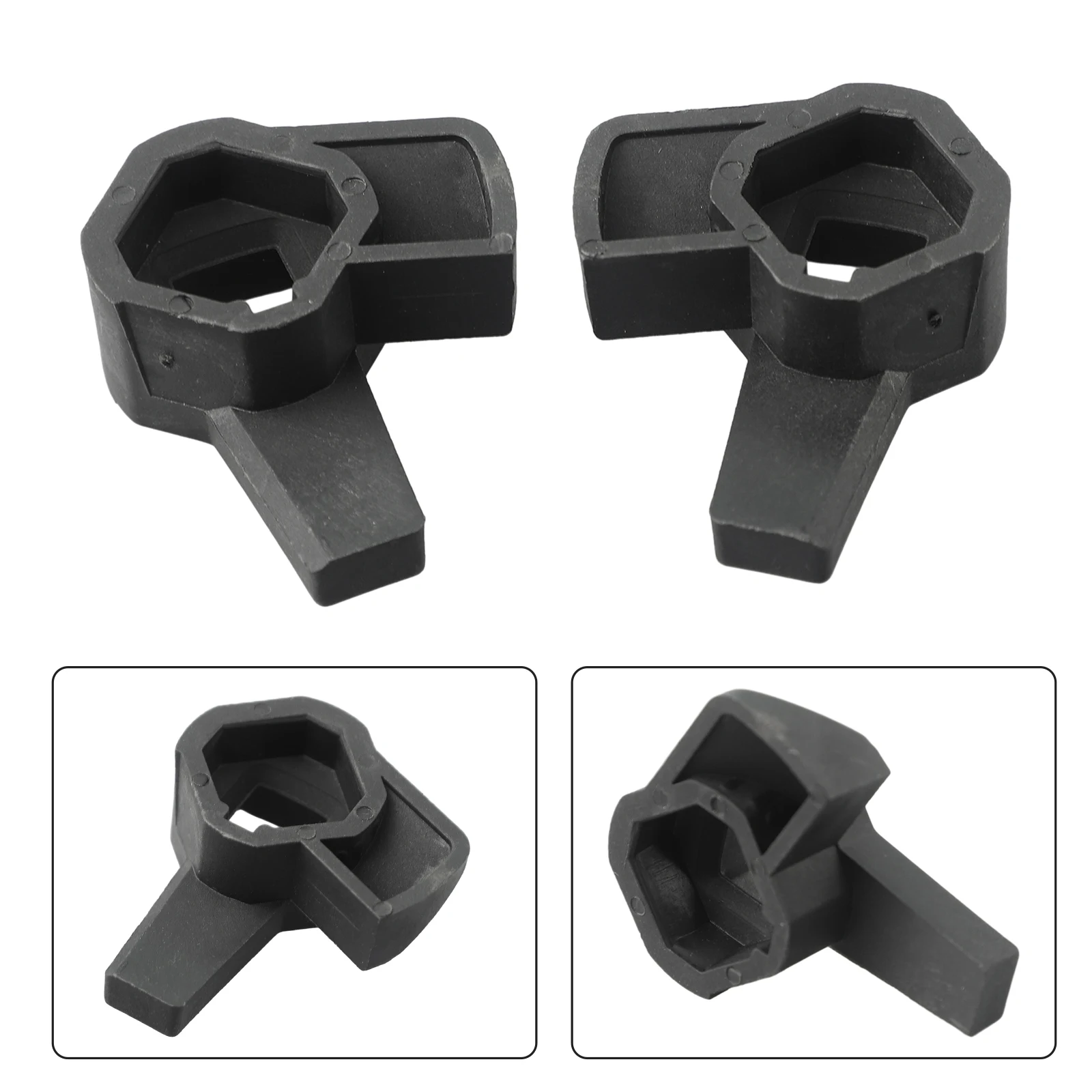 

2X Hood Latches Left+Right For Smart Fortwo W451 2007-2015 Car Accessories High Quality Door Lock Nut Latch Protective Cover