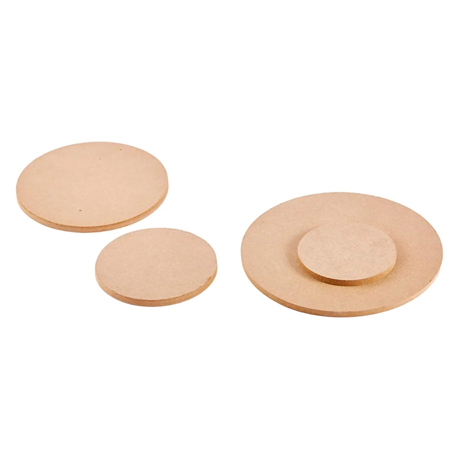 4Pcs Pottery Wheel Bats Balanced Bats Base Wooden Density Board Round Modeling Tools Hardboard Bats for Ceramic DIY Clay Making