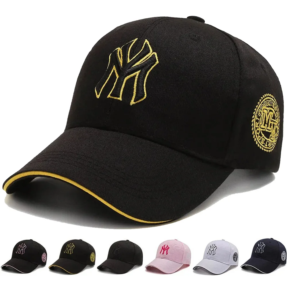

Embroidery MY letters NEW YORK Baseball Cap for Men Soft top Cotton sun hats Women Snapback sunbonnet Adult trucker caps ﻿