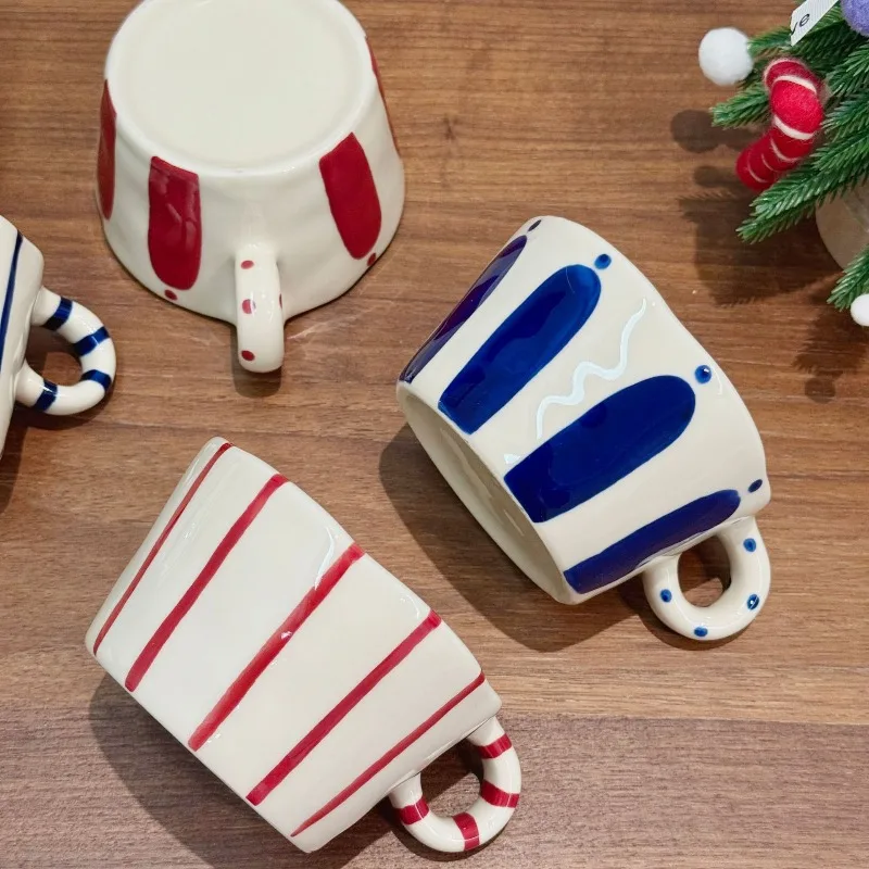 

1 шт., керамическая кофейная чашка, японская ретро подглазурная цветная кружка, высококачественная чашка для воды, домашняя чашка для завтрака, офисная