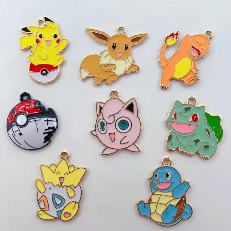 10pcs Cartoon Baby DIY Alloy Drip Oil Earrings Pendant Keychain Pendant Accessories