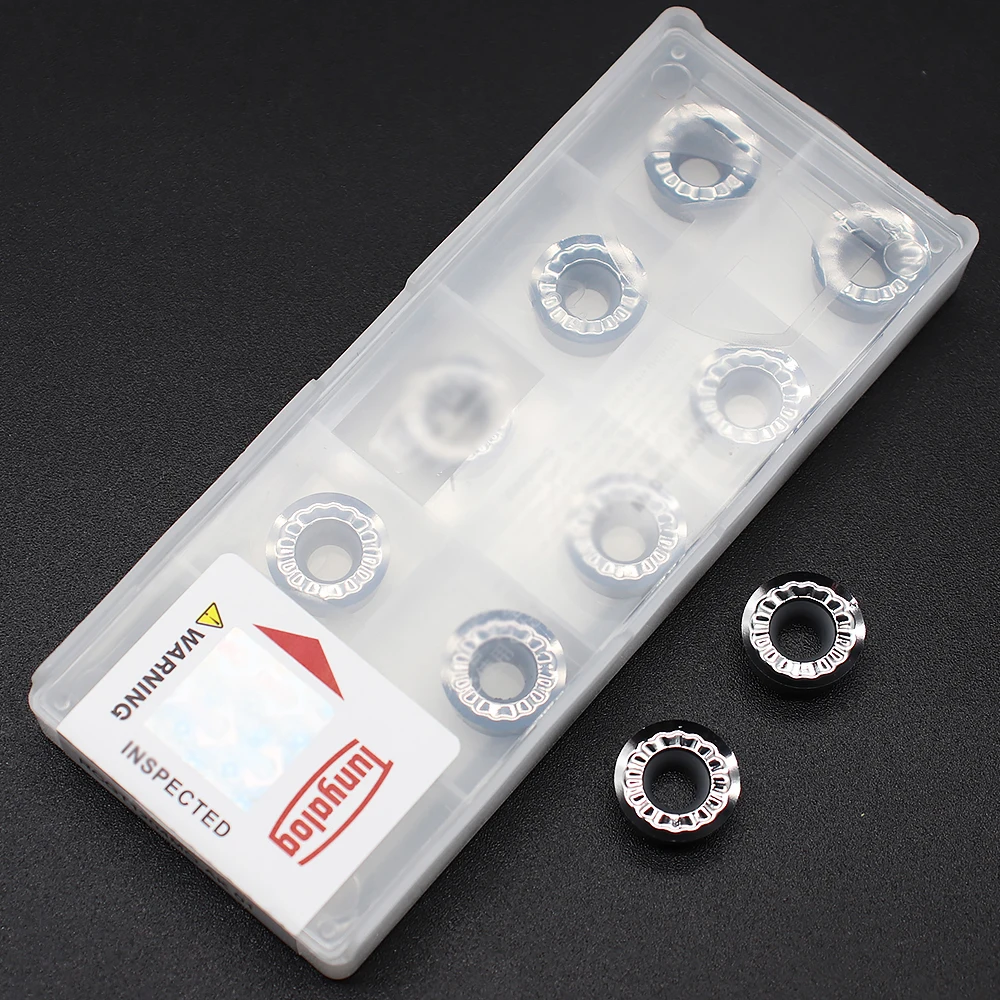 RCGT1204 Mô AK 01 Nhôm Xoay Chèn Lưỡi Tròn RCGT 1204 Carbide Tiện Bằng Máy CNC Cắt Nhôm