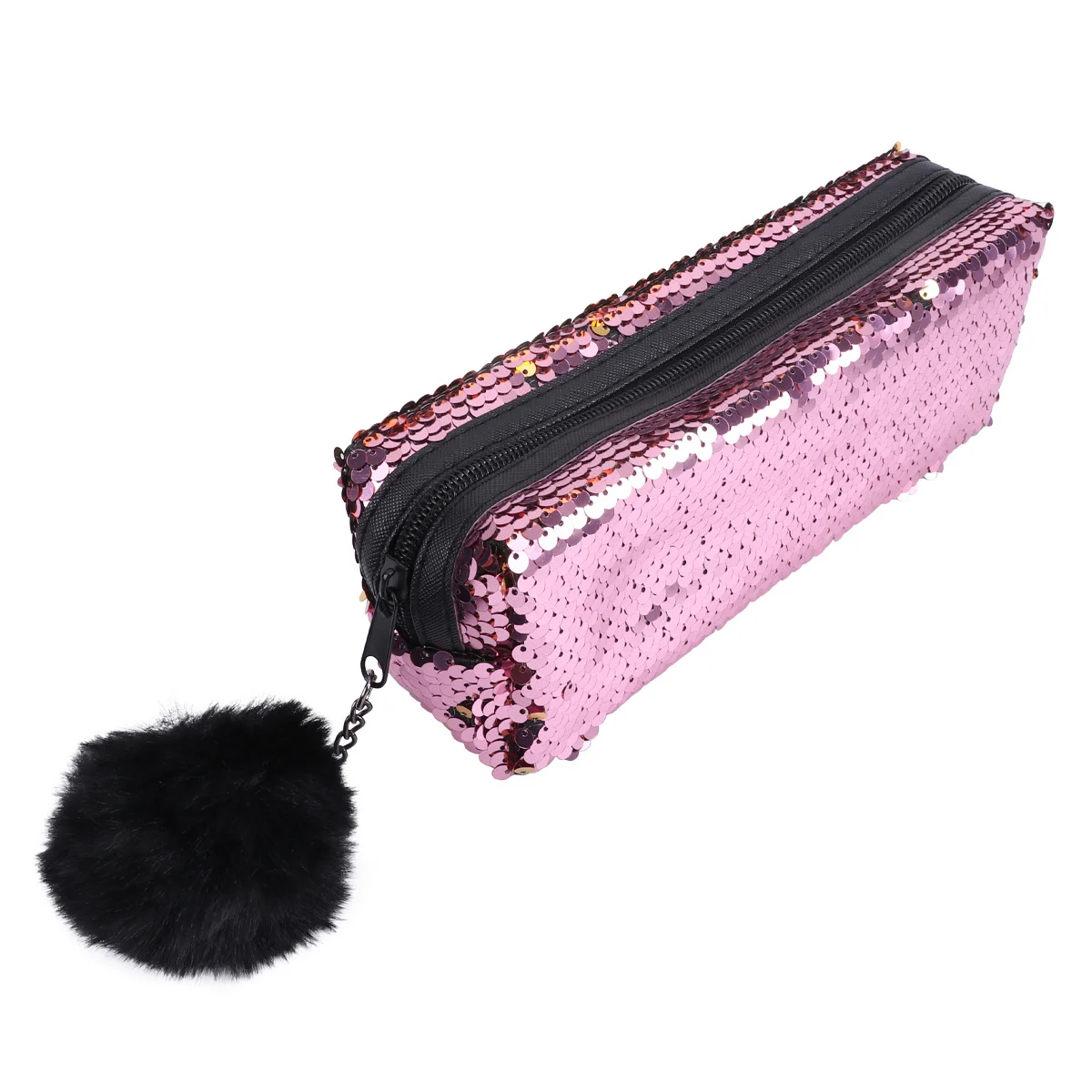 

Sequined Pencil Bag Mermaid Style Glitter Zipper Dustproof Stationery Pouch Multifunction Storage Organizer For School Office
