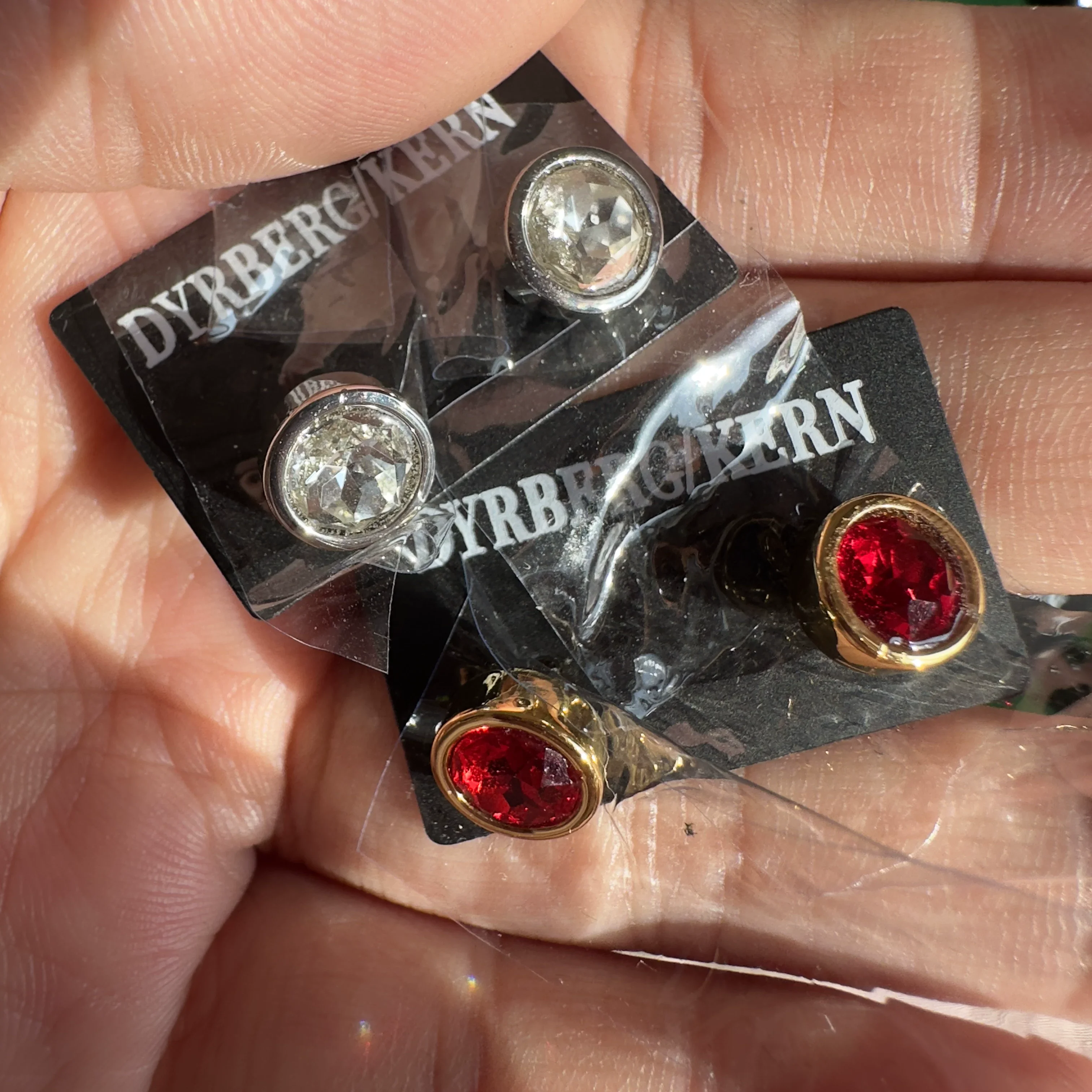 HOT SEELING fashion DYRBERG/KERN Exquisite Flash drill small earrings IN STOCK