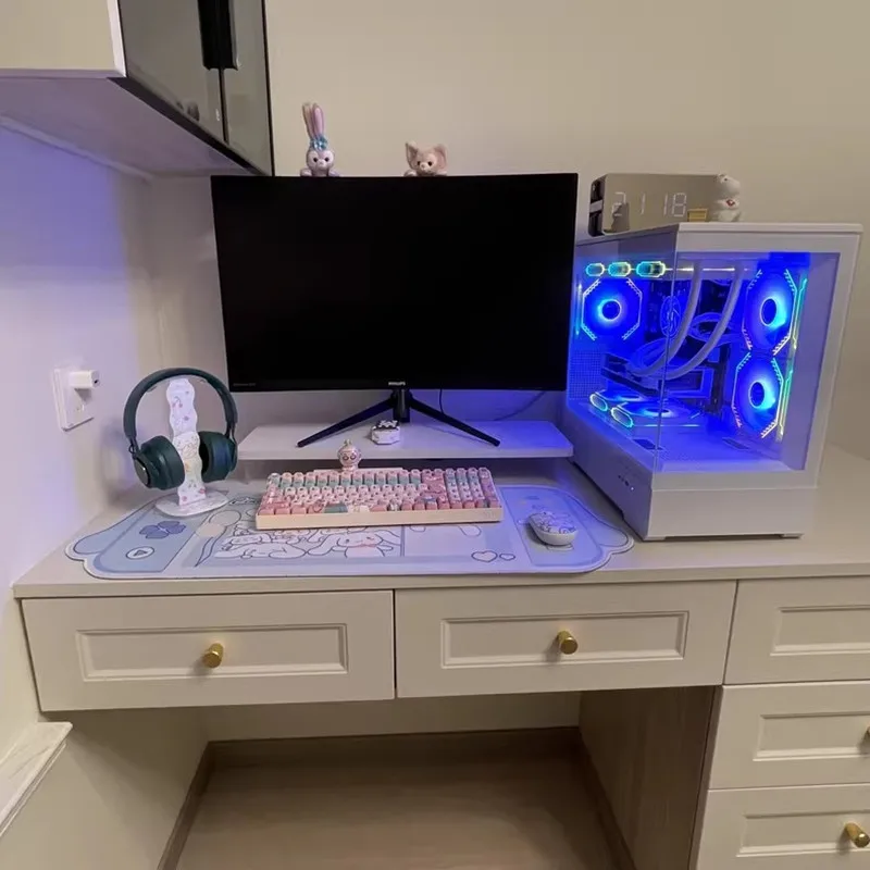 Joytop Sanrio PC سماعة حامل حامل Kuromi سماعة الرأس رف جبل شماعات مرنة العالمي سماعة ألعاب شماعات رف شاشة