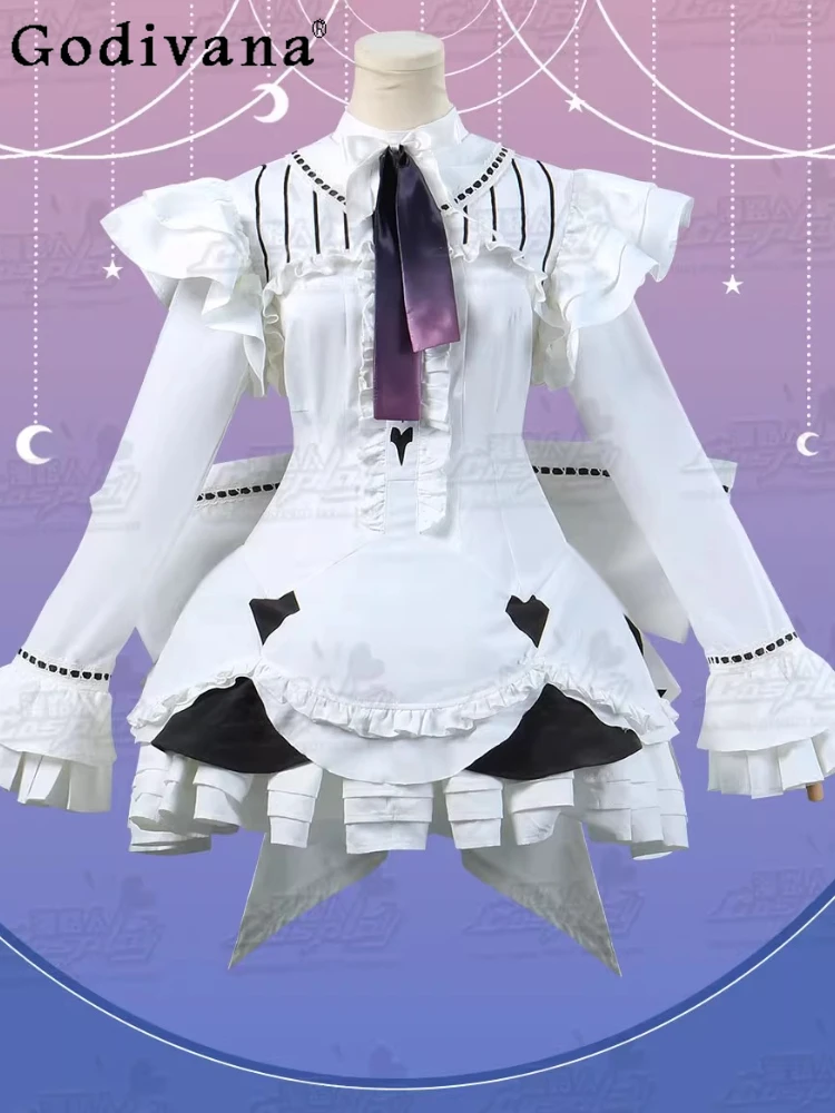 

New Autumn Sweet Lace Stand-Up Collar Elegant Ruffles Cake Cos Dress Girl High Waist Long Sleeve Age Reduction Japanese Dresses