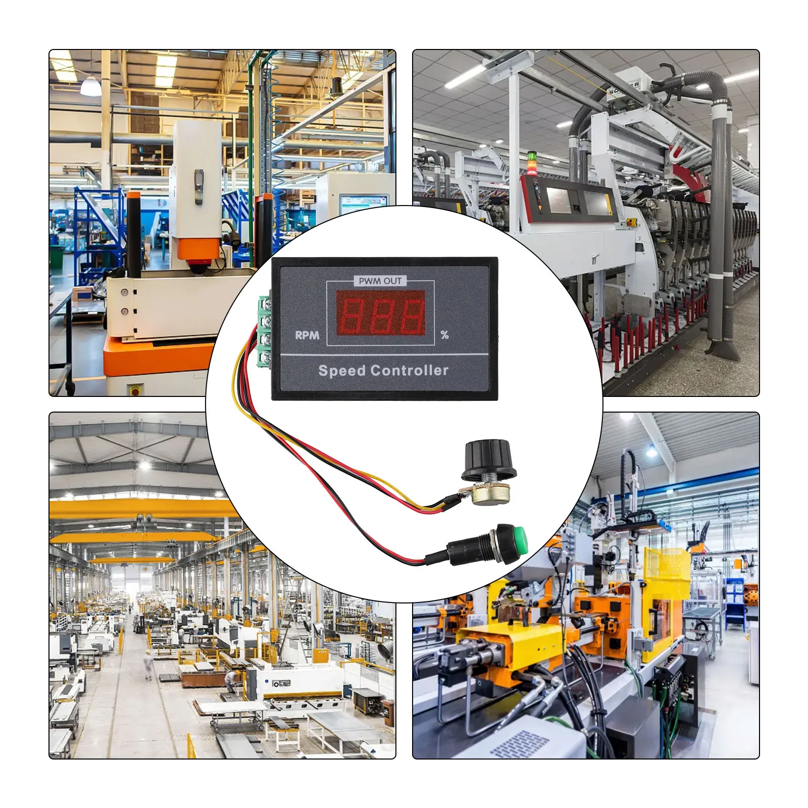 For DC Motors DC Motor Speed Controller Electrical Project Control 30A Dc Motor Controller Digital Speed Display