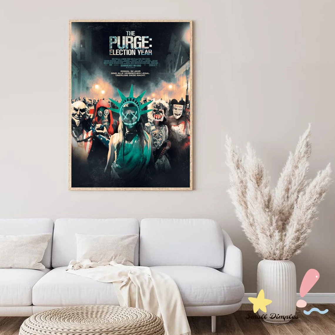 The Purge Election Year Classic Movie Poster Canvas Art Print Home Decoration Wall Painting ( No Frame )