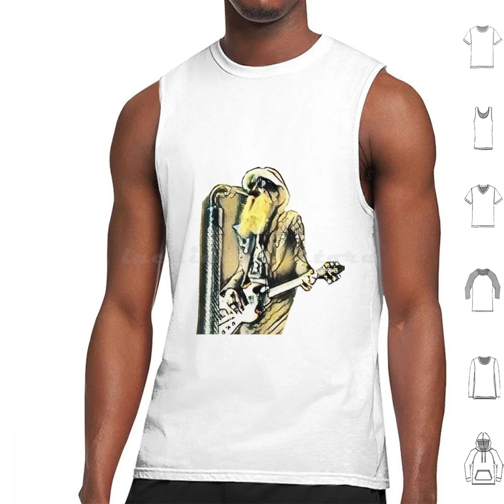 H5 Dusty Hill Tank Tops Print Cotton Dusty Hill Dusty Hill Rip Dusty Hill Band Rest In Peace Dusty Hill Zz Top Hard A