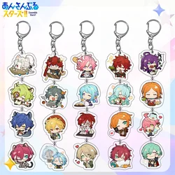 Ensemble Stars Anime Figure Keychain Sakuma Rei Sakuma Ritsu Cosplay Acrylic Key Chains Jewelry Accessory Fan Gifts