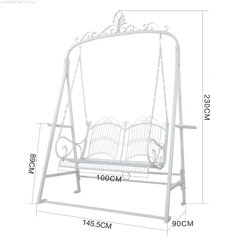 

Internet celebrity courtyard villa rocking outdoor rocking chair wrought iron balcony rocking chair home leisure
