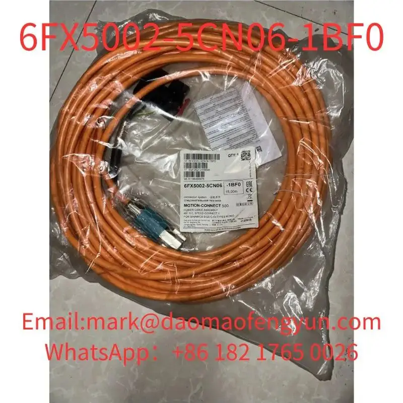 

6FX5002-5CN06-1BF0 Brand New Power cable pre-assembled TYPE 6FX5002-5CN06 4X1,5 C, SPEED-CONNECT SIZE 1 FOR SINAMICS S120
