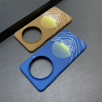 Ultra Thin Simple Matte Half Pack Carbon Fibre Originality Fashion Moon Phone Cases For Huawei P70 Mate 60 70 Pro Plus RS Cover