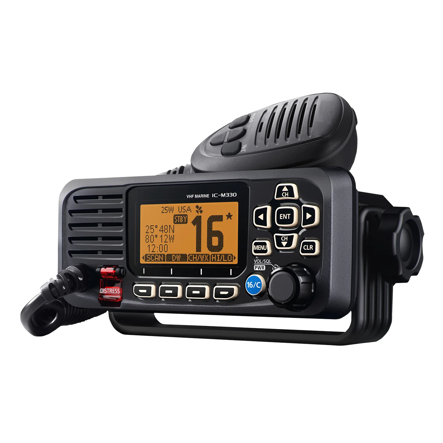 

Ic-m330 Vhf Radio Ipx7 Waterproof Marine Radio 25w Base Radio Station Top Performance Ultra Compact VHF Walkie Talkie