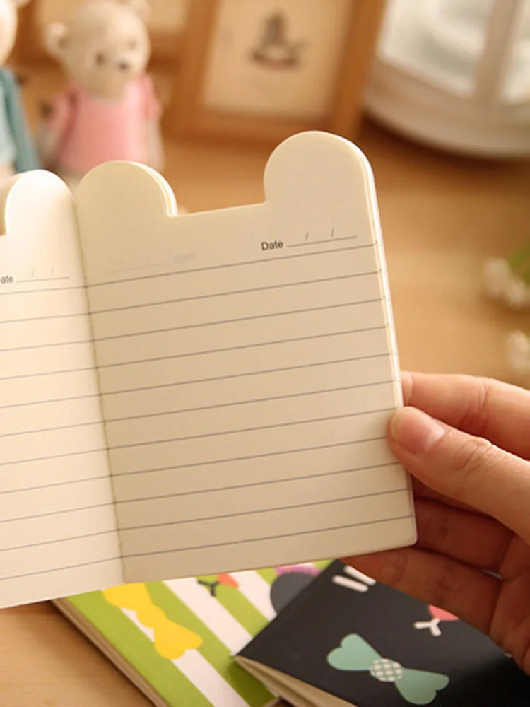 1-4-6 pièces Mini mignon Kawaii Journal carnet de notes doublé papier bloc-notes enfants papeterie école fournitures de bureau cadeau