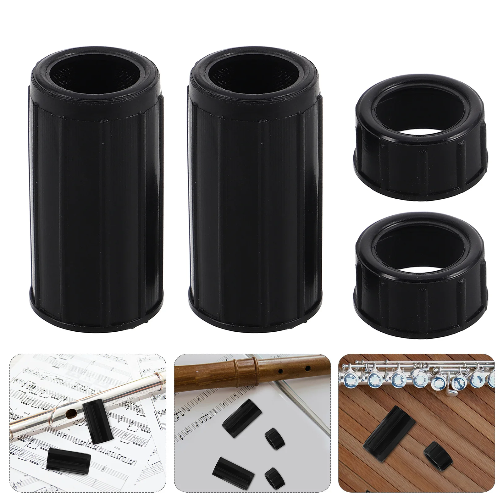 

2 set Protector Tuned Flute Plastic Interface Sleeve Protection Cap Flute Instrument Musical Instrument Sleeves