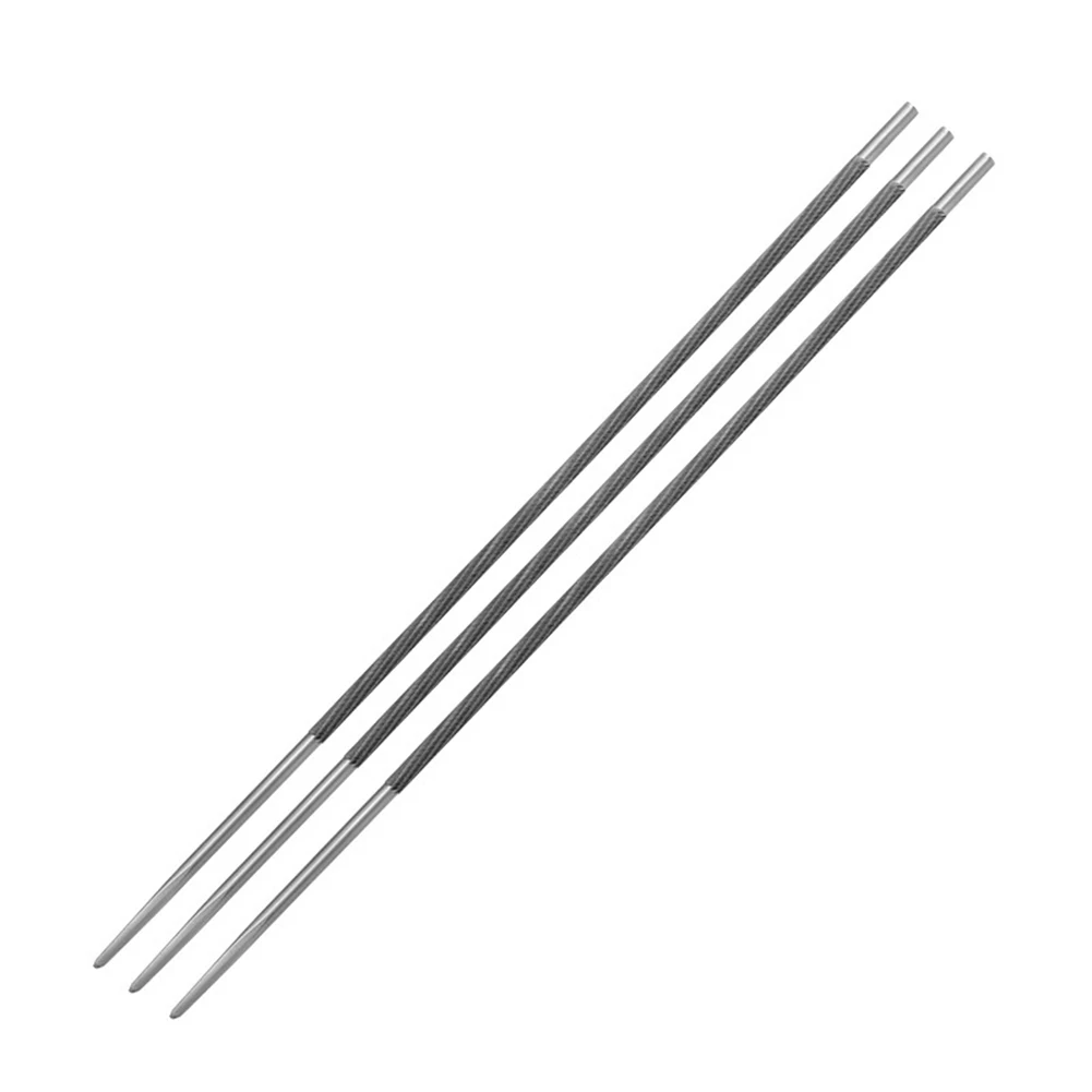 Set of 3 High Carbon Steel Circular Files for Electric Chain Saw Sharpening and Optimal Cutting Edge Retention