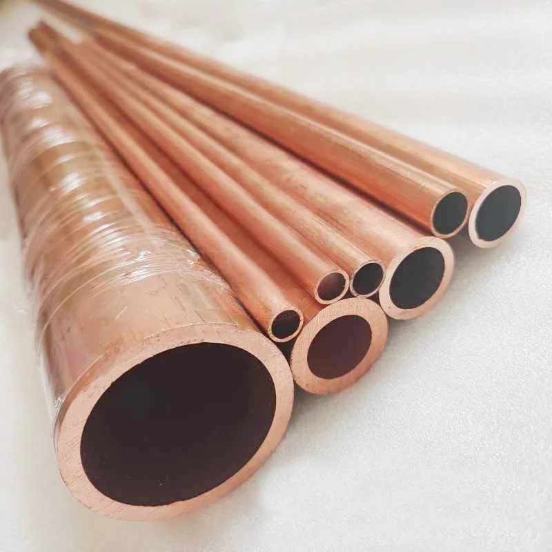 Length 500mm T2 Copper Round Tube Straight Pipe Hollow Hard Copper Pipe Hoses CNC Metal OD 3-30mm ID4-31mm