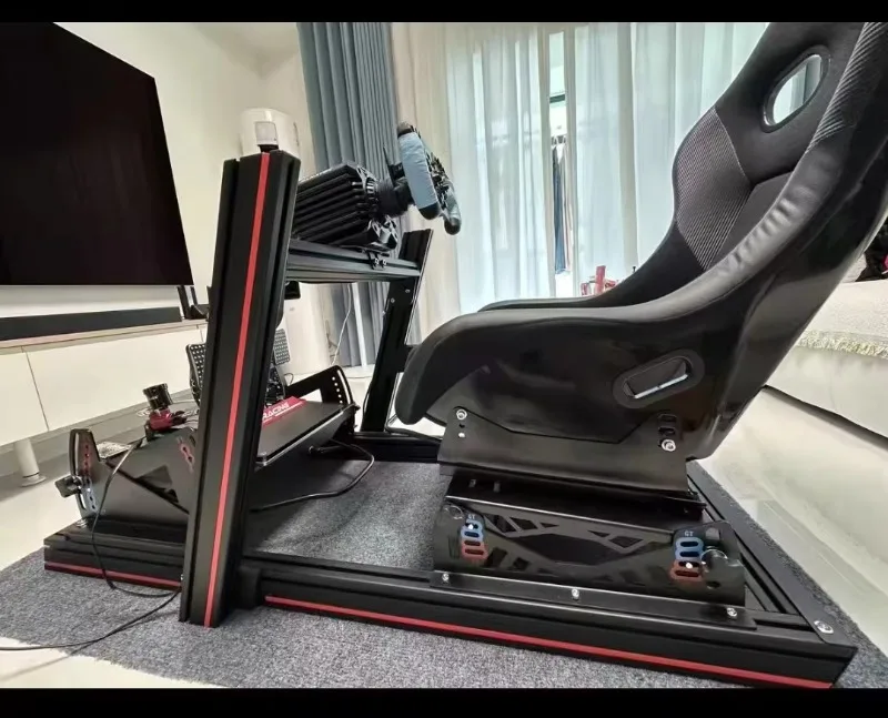 Fast adjustable professional Sim racing simulation seat baseplate Adjustable base bracket at different angles view 5