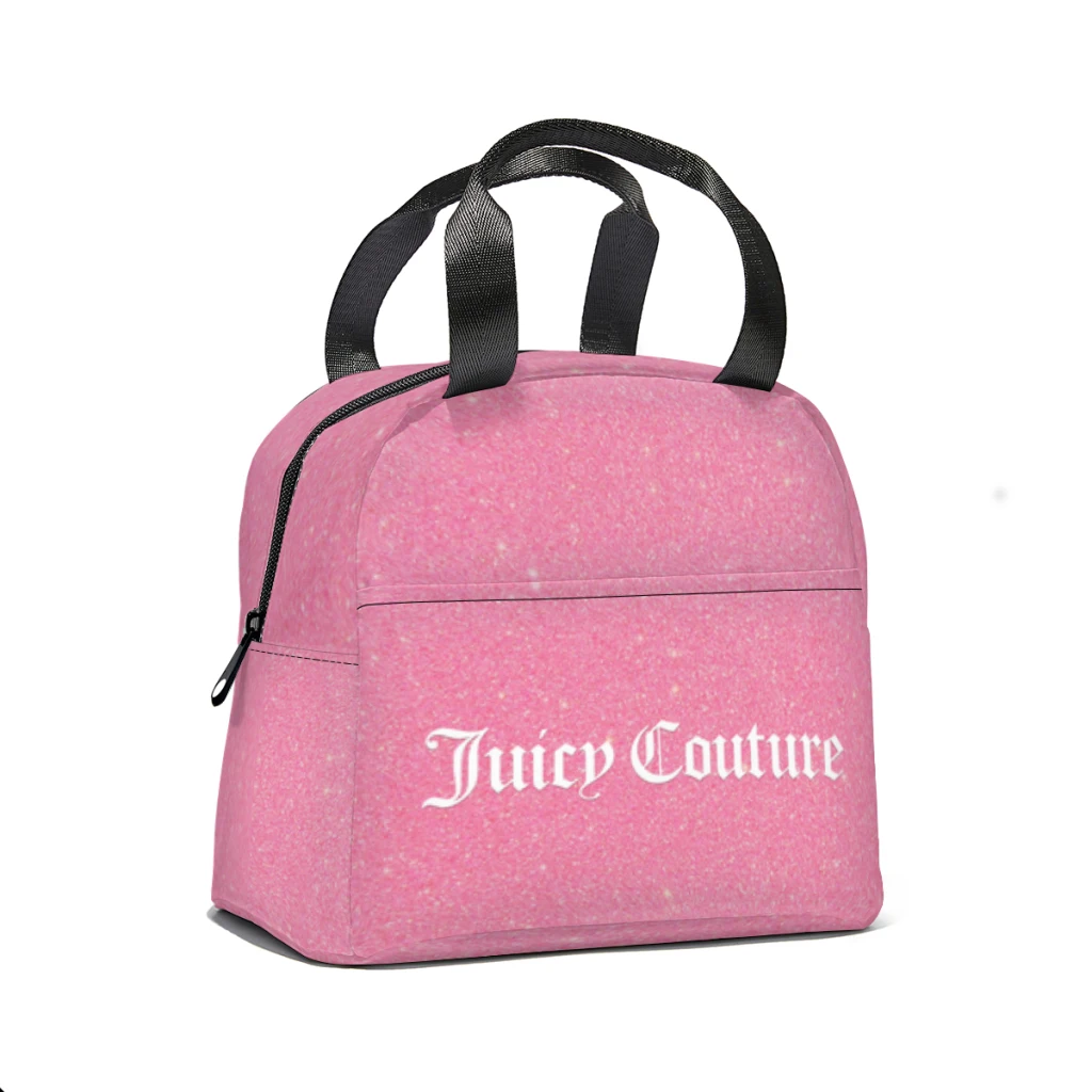 Hot-Sale-Like-Juicy-Couture-Style Lunch Bag for School Waterproof Picnic Thermal Cooler Insulated Lunch Box Women Kids Tote Bags