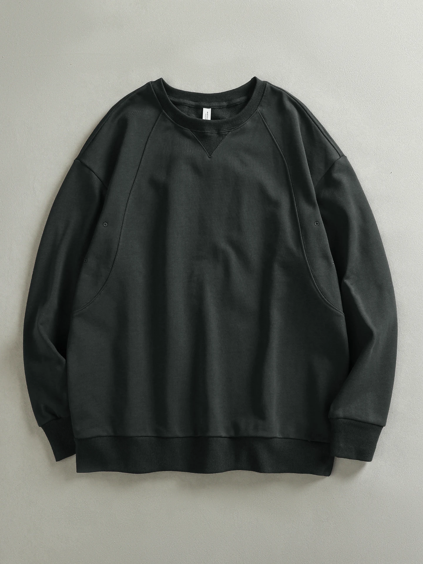 

Heavyweight Pure Cotton Hoodie Men's Loose Long Sleeve Color Base Layer Shirt Individual 3D Cutting Comfortable Sweatshirt