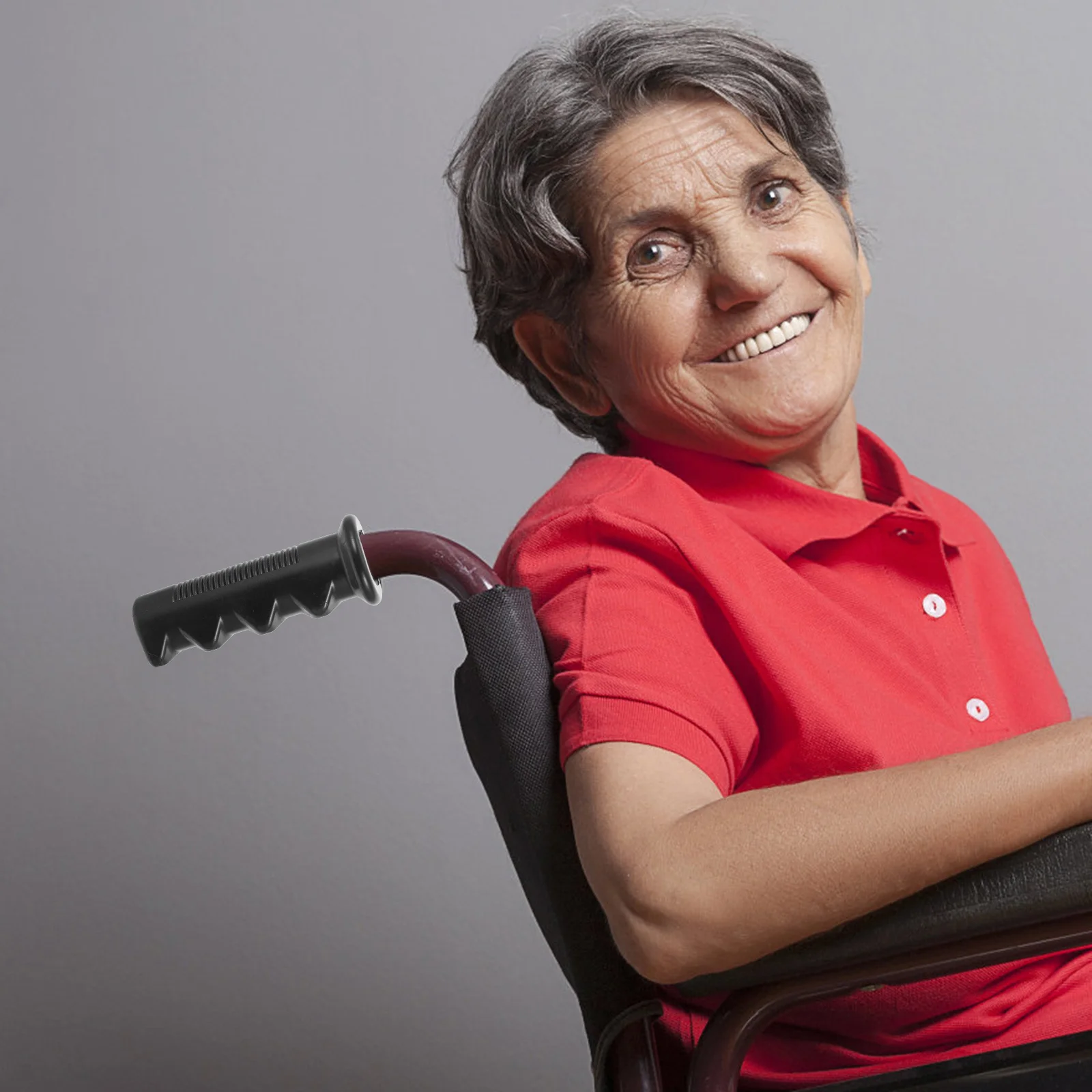 

4pcs Rubber Handle Covers for Shopping Cart Protector Universal Size Non Slip Trolley Grips Comfortable Easy Install Round Tube