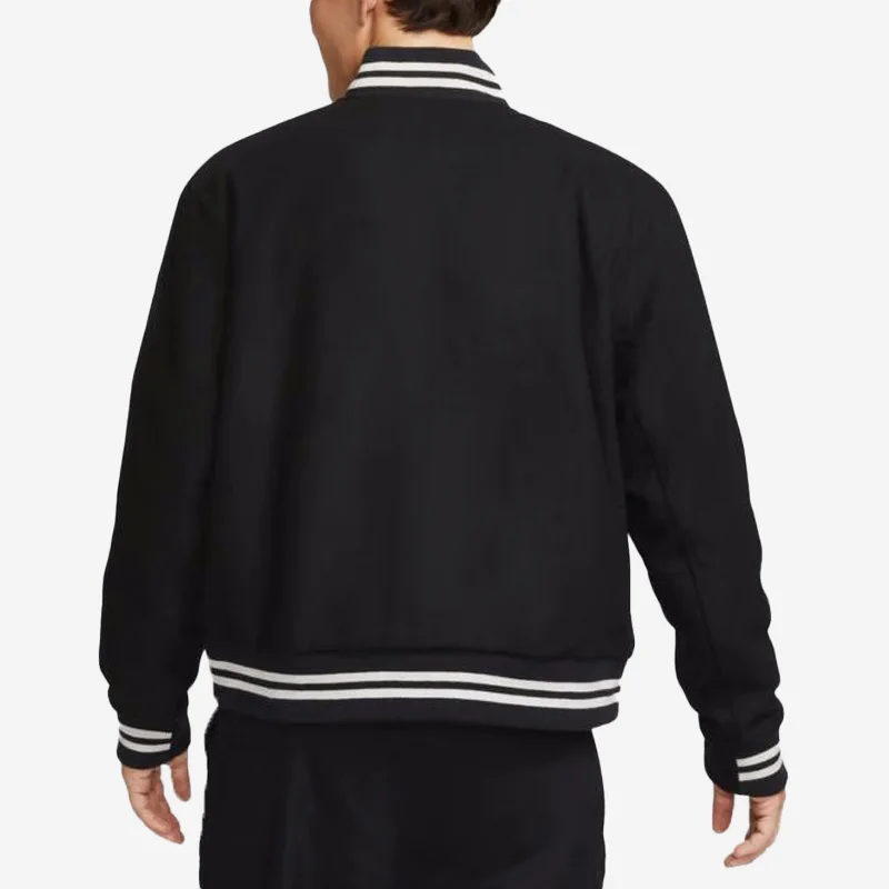 Nike Genuine Wool-Blend Men's Sport Casual Baseball Jacket DQ5011-010