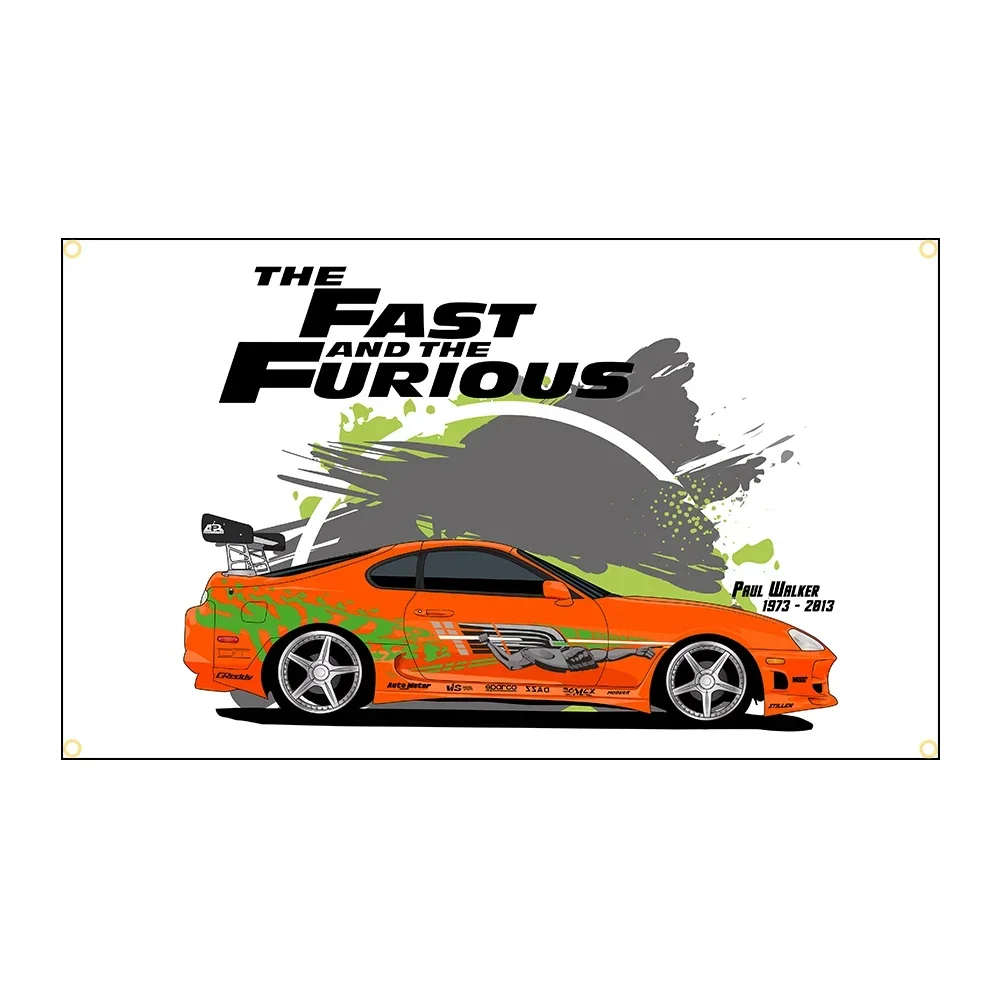 

Классический баннер-флаг на заднеприводное купе, полиэстер, для декора стен, гаража, простая установка, улучшает пространственную эстетику, без флагштока