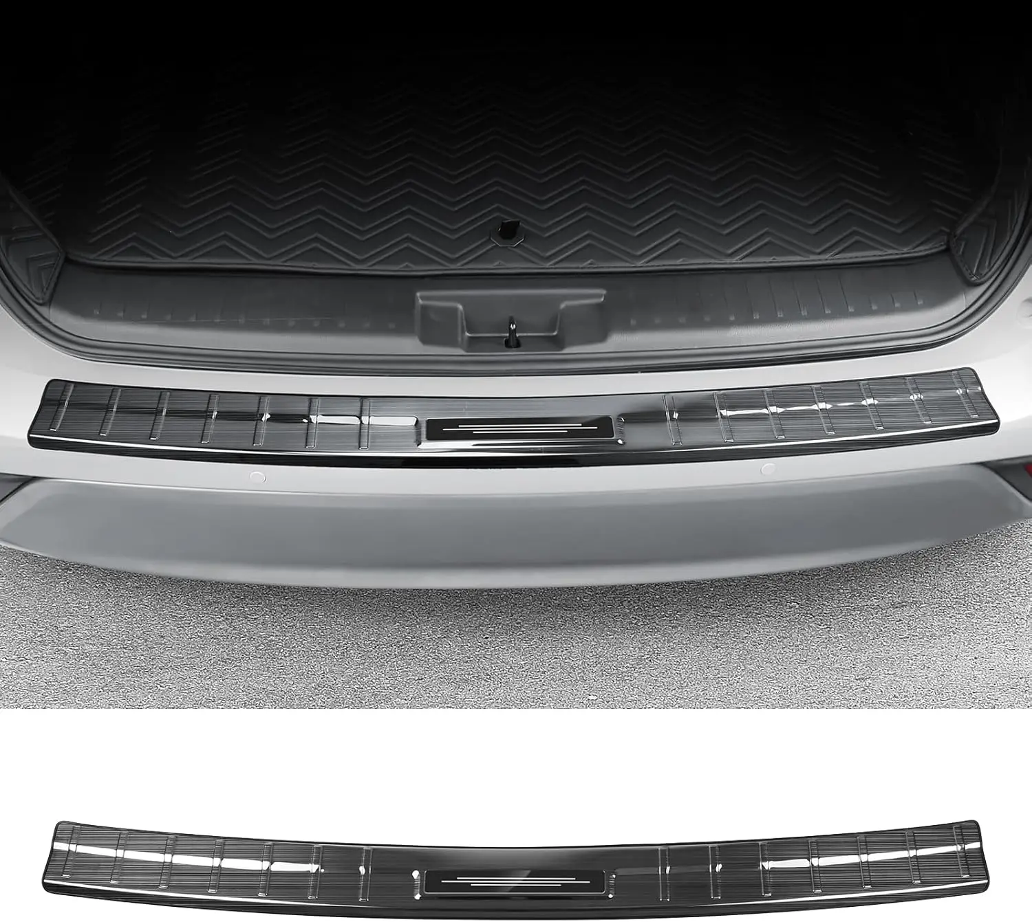 Защита заднего бампера из нержавеющей стали, подходит для Toyota Highlander 2020-2025, аксессуары, защита заднего бампера (не Grand Highlander)