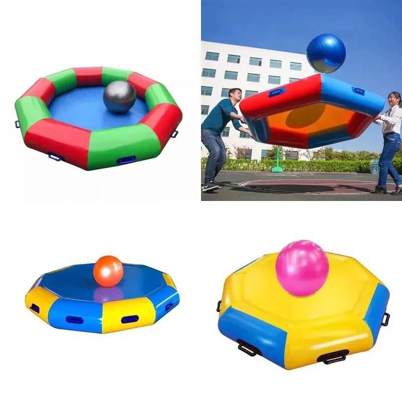 Inflatable Thunder Drum Team Building Game Outdoor Fun Sports Prop Giant Pencil Float Puzzle for Kids and Adults