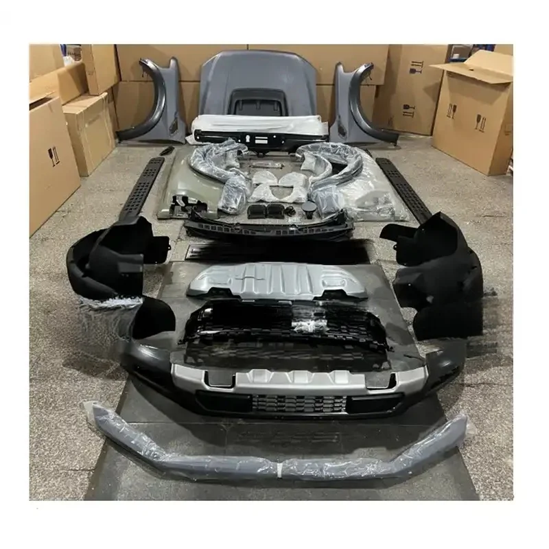 High Quality Facelift Wide Conversion Body Kit Fit F150 Upgrade To Raptor Style Front Bumper Exterior Modification Parts
