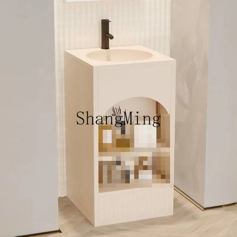 

SM advanced sense retro industrial wind wash table restaurant bar column basin integrated floor type