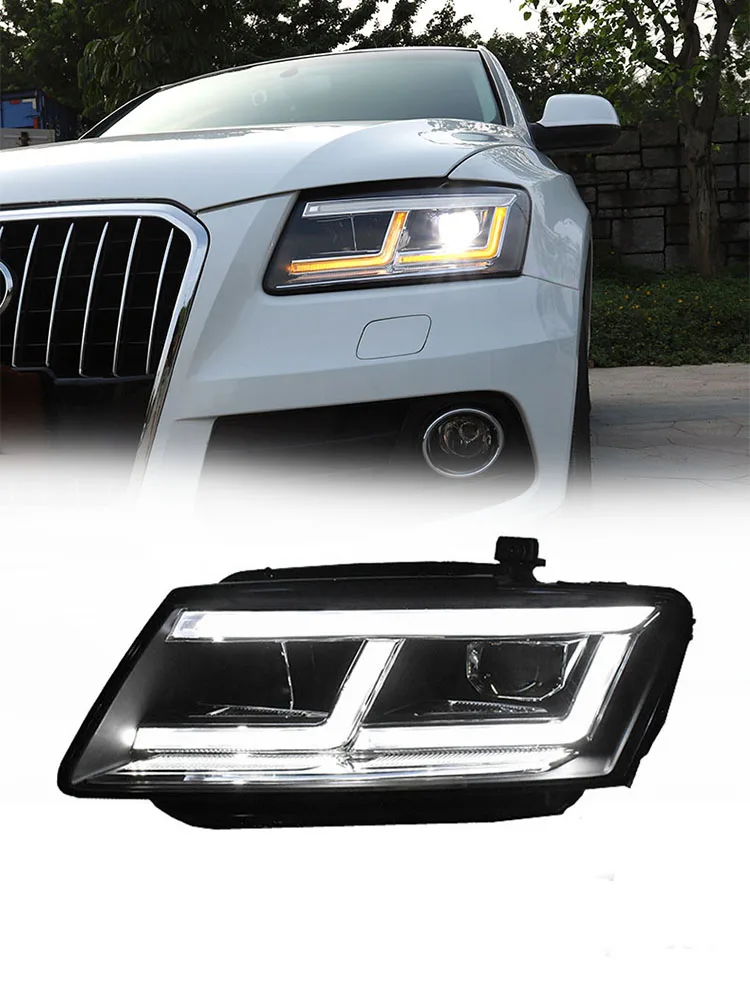 Auto styling Koplampen Voor Audi Q5 2009-2018 nieuwe stijl full LED auto Koplamp Montage Upgrade Projector Lens accessoires Kit - afbeelding 2